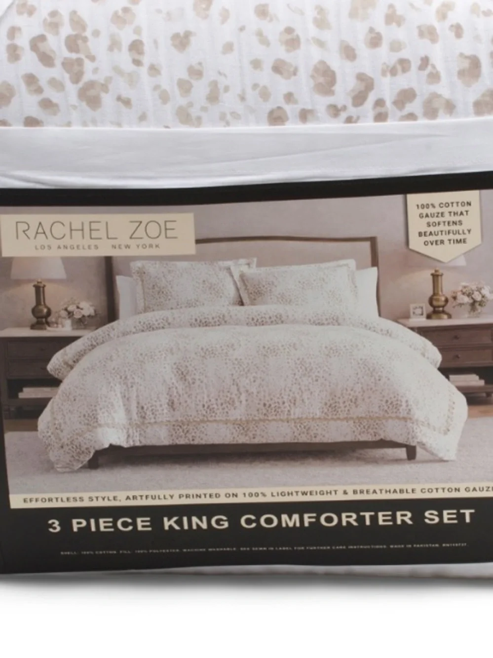 RACHEL ZOE Animal Print Comforter Set